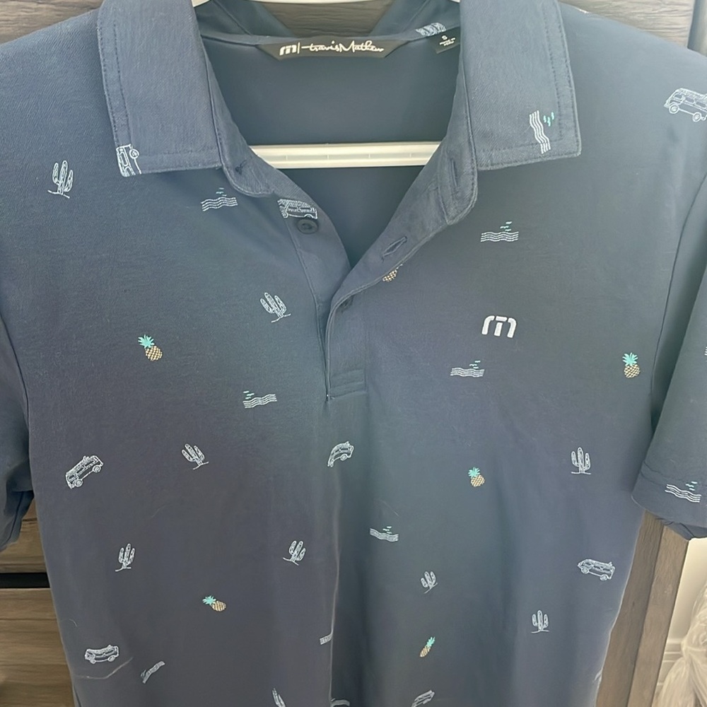 Travis Mathew Navy Blue Polo Size Small - Picture 4 of 9